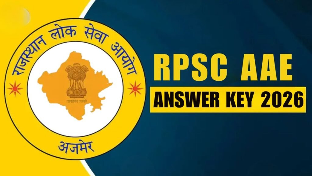 RPSC AAE ANSWER KEY 2026
